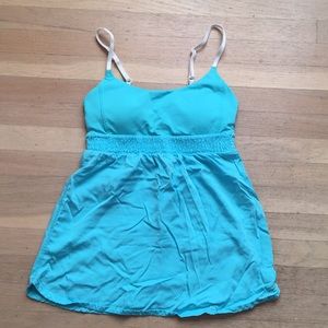 Lululemon Blousy Blue Tank Top Size 4 XS